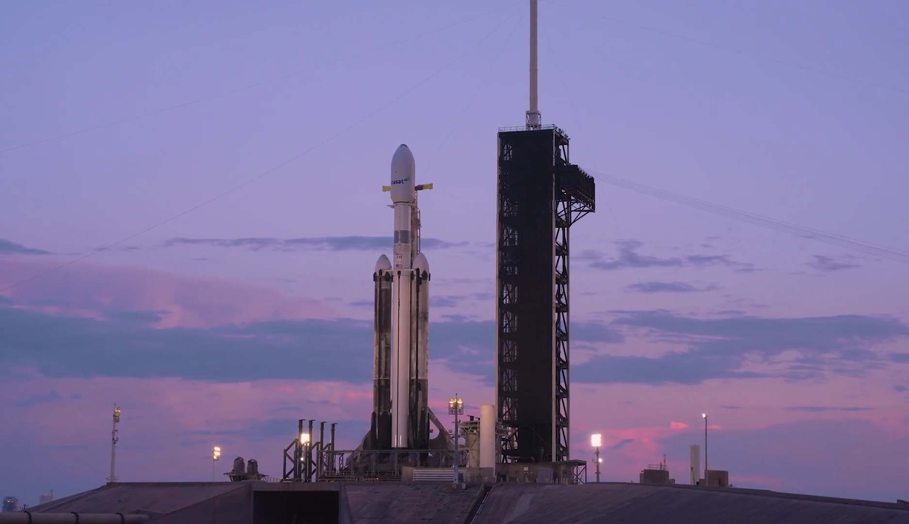 SpaceX Scrubs Falcon Heavy ViaSat-3 Mission Due To Florida Weather