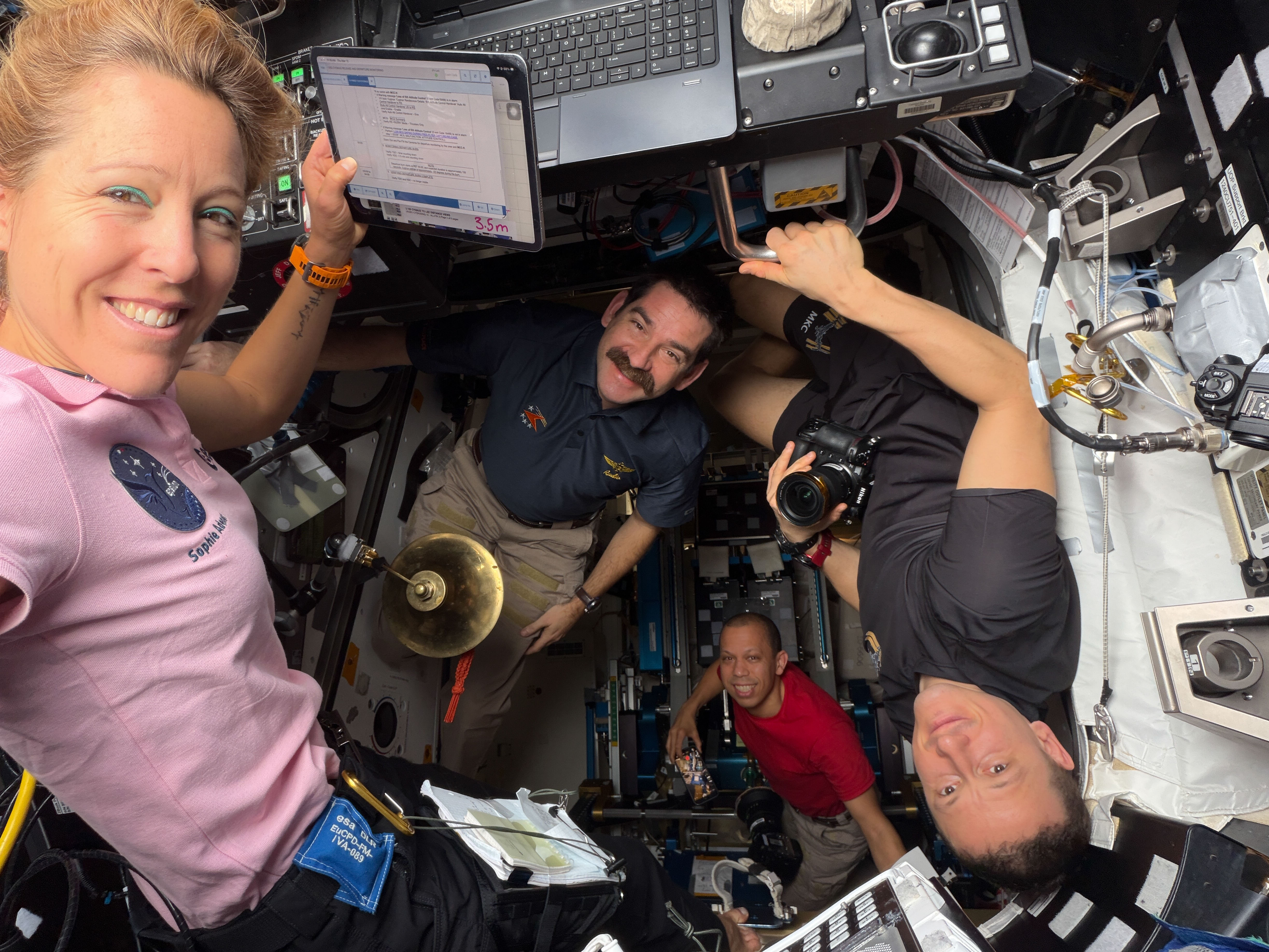 Crew Begins Week with More Cartilage Printing and Plant Harvesting