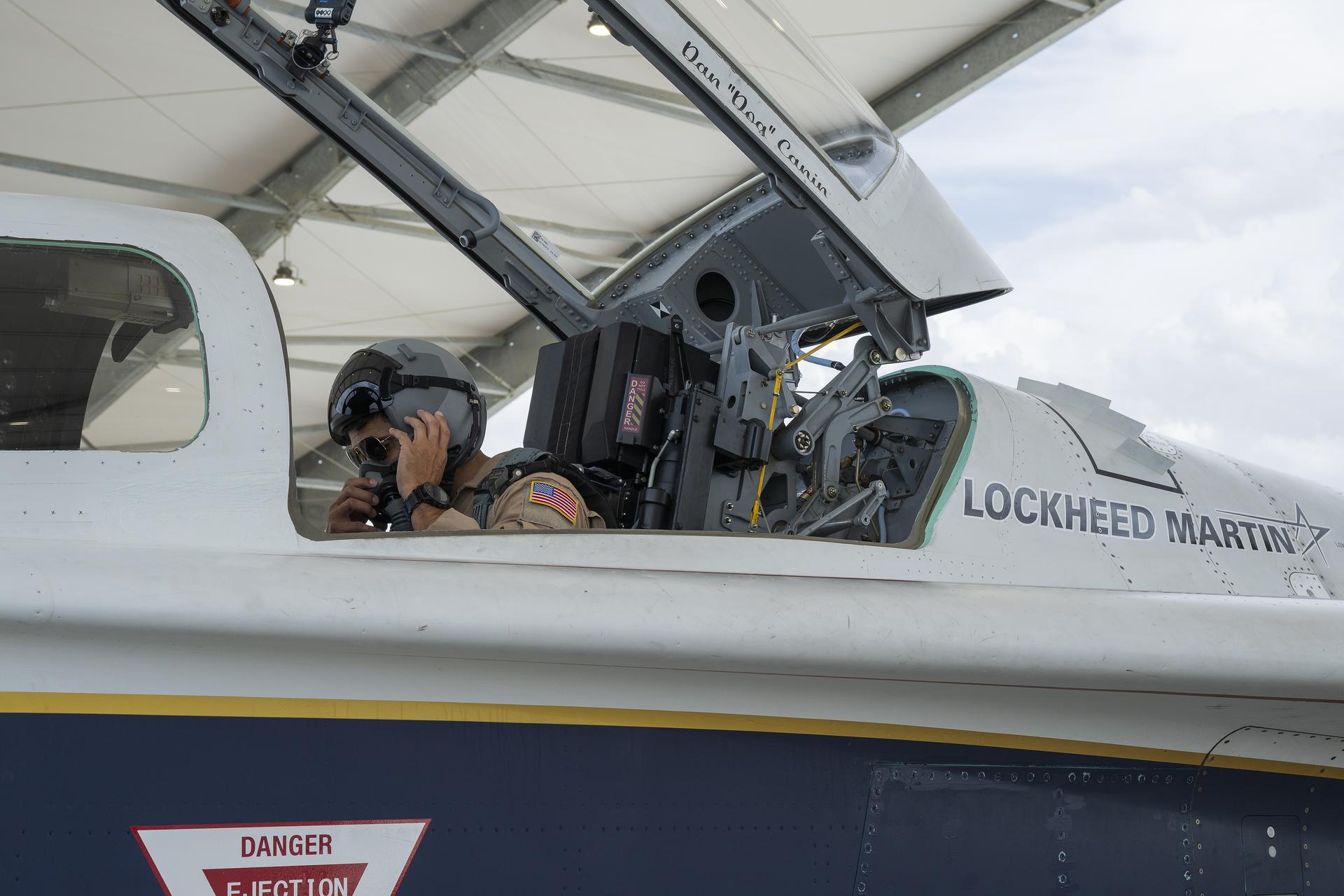 NASA’s New X-59 Test Pilot Gets Behind Controls for Ground Test