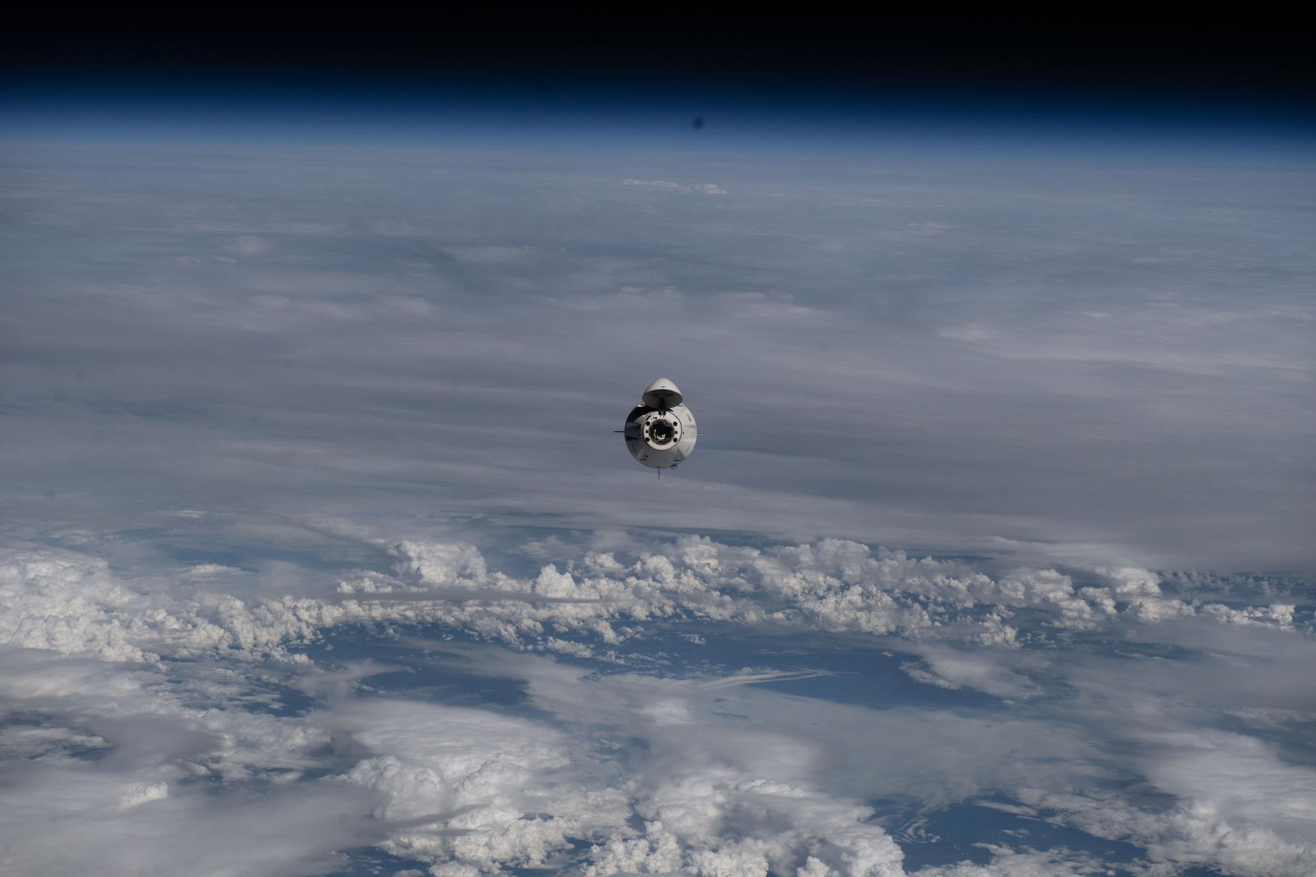 SpaceX Crew-13 Approaching Station Aboard Dragon
